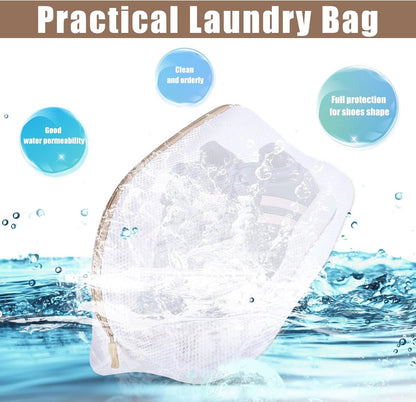 Laundry bag - Packing cubes - Laundry net - Women's shoe bag - Laundry bags with zipper - Compression zippered storage cubes - Reusable - 2 pieces - Shoe protector - Clothes