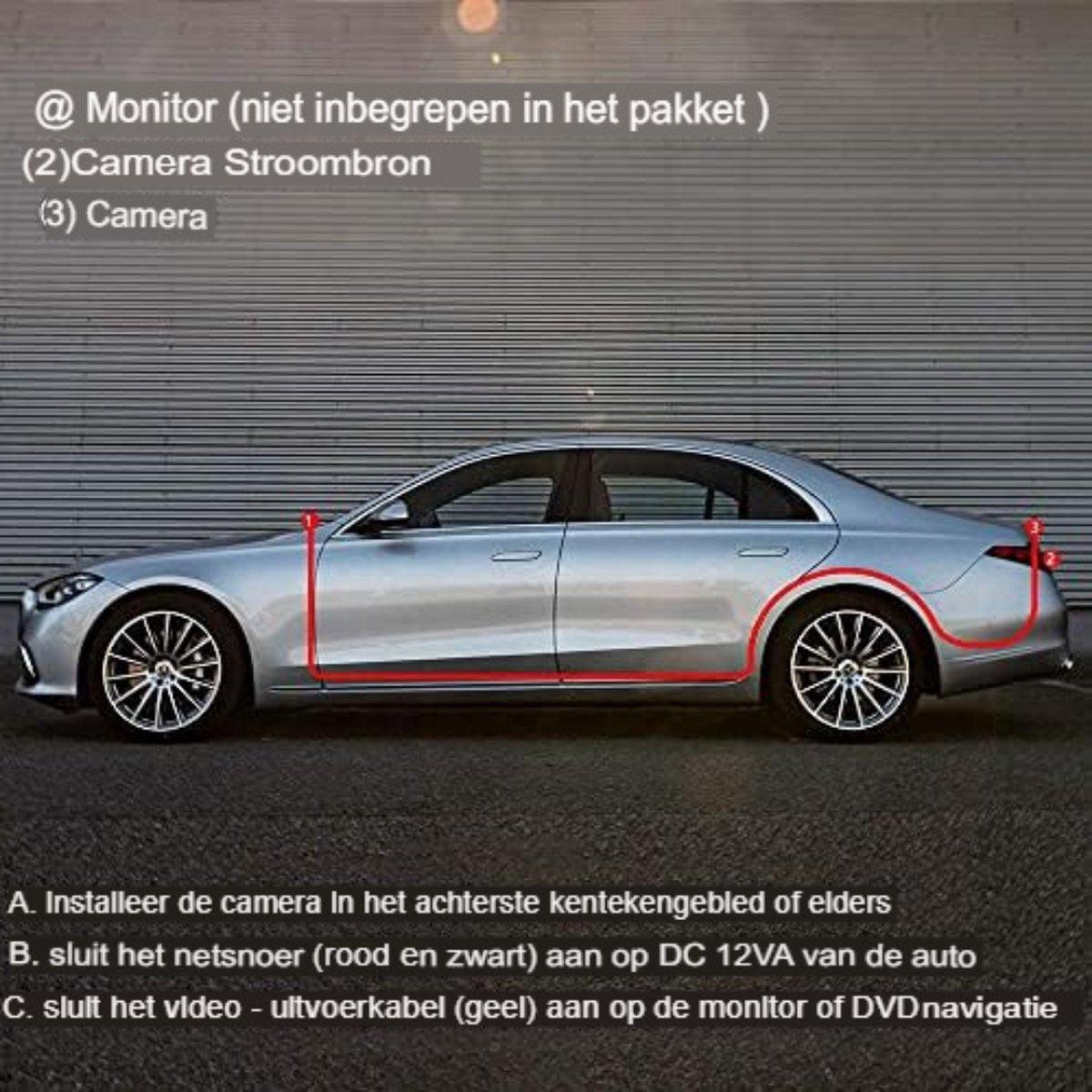 Rearview camera - Parking sensors.
