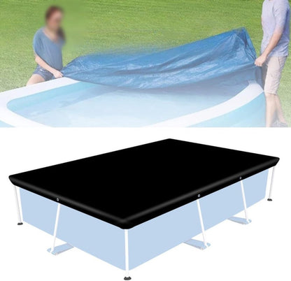 Waterproof cover - Dust cover - Outdoor pool cover 221 x 150 cm Black Oxford fabric - UV protection - Waterproof, heat-reflective - Dust cover
