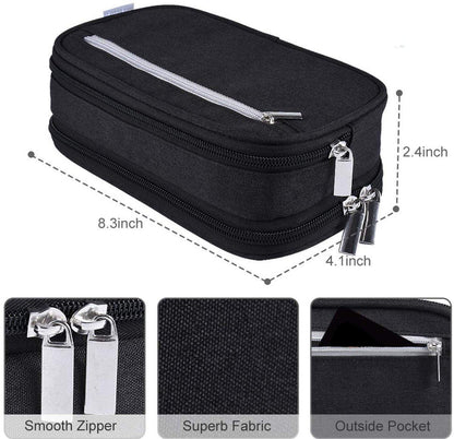 Large Capacity Pencil Case - School Pencil Case - Storage Case - Large Capacity Pencil Case for Boys and Girls - Student Office Supplies - Black.