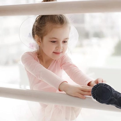 Women's Ballet Shoes â Ballet Shoes for Girls â Black â Soft PU Leather Dance Shoes with Non-Slip Sole â Suitable for Ballet, Yoga & Home Use â For 5 UK Child.