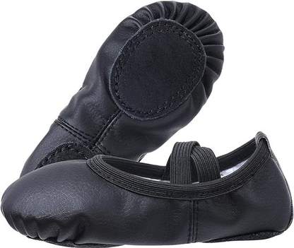 Women's Ballet Shoes â Ballet Shoes for Girls â Black â Soft PU Leather Dance Shoes with Non-Slip Sole â Suitable for Ballet, Yoga & Home Use â For 5 UK Child.