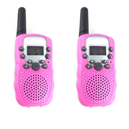 2-Pack Kids Walkie Talkies with 3 km Range, Pink