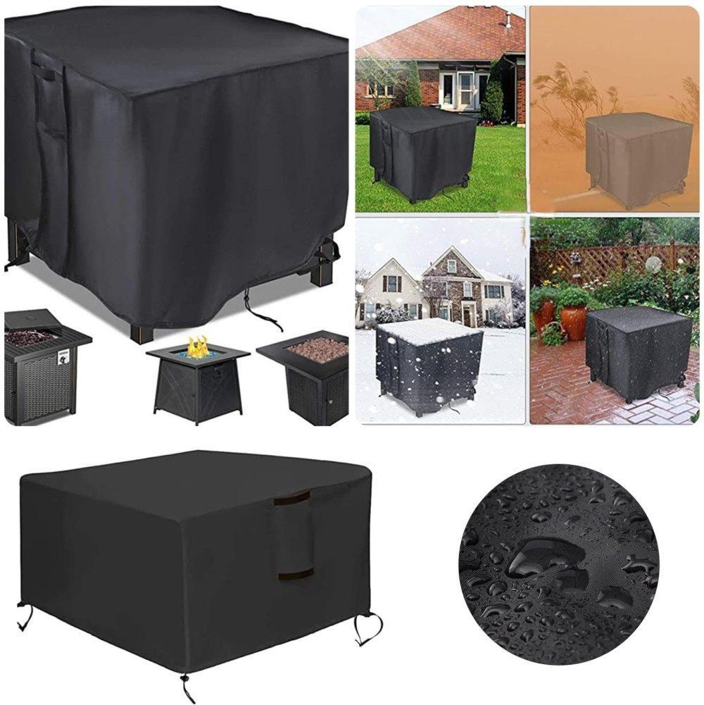 Waterproof 420D Oxford Outdoor Furniture Cover UV Dust Protection for Tables Chairs and Grill, 76 cm x 76 cm x 63 cm
