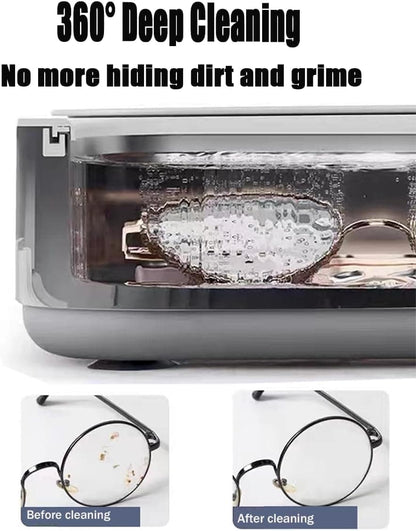 45000 Hz Ultrasonic Cleaner for Glasses Jewelry Dentures with 3 Cleaning Modes, Green