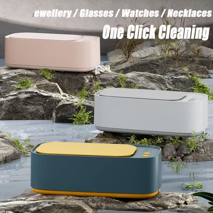 45000 Hz Ultrasonic Cleaner for Glasses Jewelry Dentures with 3 Cleaning Modes, Green