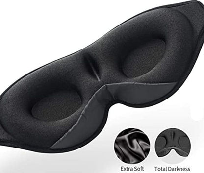 Bluetooth Sleep Headphones in Headband with Eye Mask, Wireless Stereo Music for Sleep and Relaxation, Black