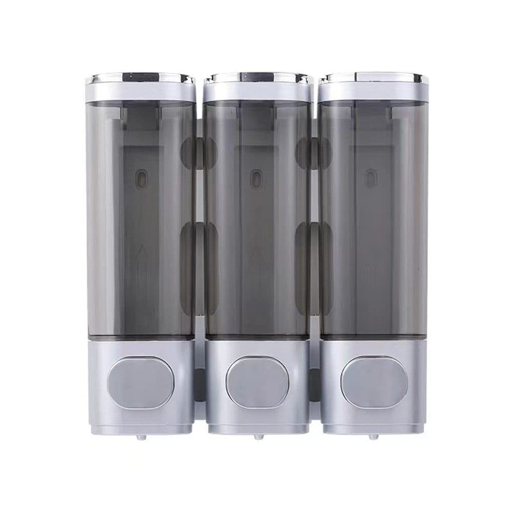 3-Pack Wall Mounted Soap Dispenser for Shampoo & Soap, 300ml x3, Gold