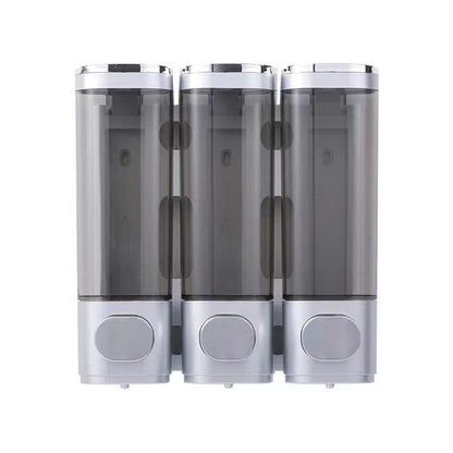 3-Pack Wall Mounted Soap Dispenser for Shampoo & Soap, 300ml x3, Gold