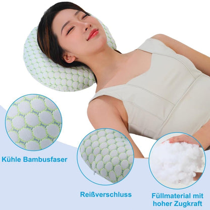 Ergonomic Ear Pillow for Side Sleeping, Comfortable and Ear-Friendly with Perforated Design to Relieve Ear Pressure, Beige