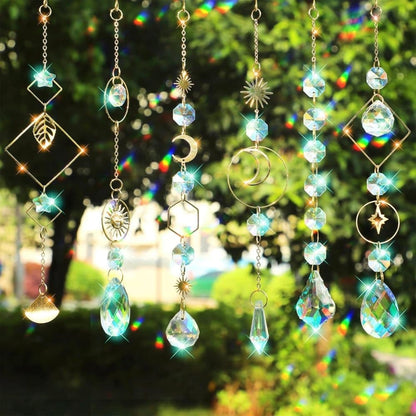 DIY Solar Collector Crystal Wind Chimes Kit 400-pack, Hanging Window Decoration for Home Office and Garden, Compatible with Solar Collectors