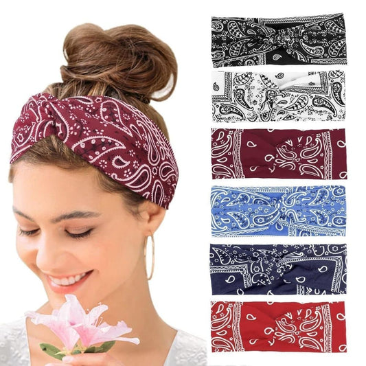 6-Pack Women's Headbands Sweatbands Hairbands for Everyday Vacation Party