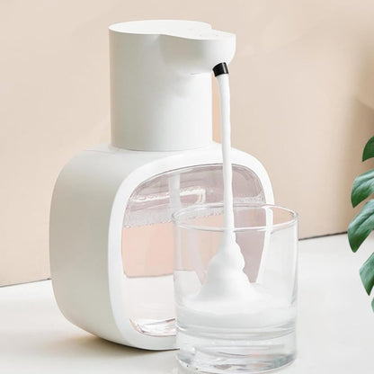 500ml Touchless Automatic Soap Dispenser with USB-C Charging, Silver.