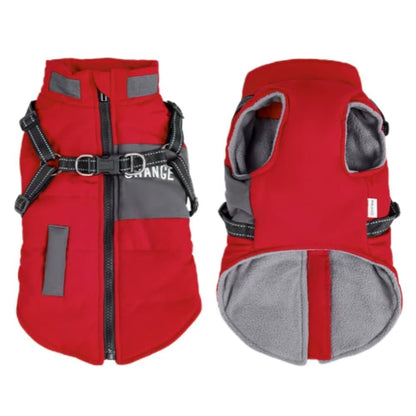 1 Piece Warm Soft Winter Dog Vest with Stand Collar, Wind and Waterproof, Multiple Colors, for Small Medium Large Dogs, XXL