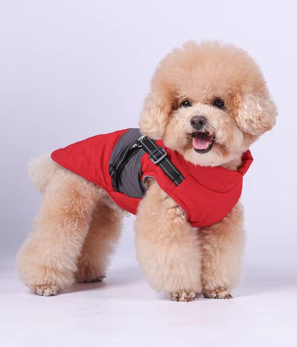 1 Piece Warm Soft Winter Dog Vest with Stand Collar, Wind and Waterproof, Multiple Colors, for Small Medium Large Dogs, XXL