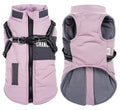 1 Dog Vest Warm Soft Winter Jacket, Wind and Waterproof, Multiple Colors, with Stand Collar, for Small Medium Large Dogs, S, Pink