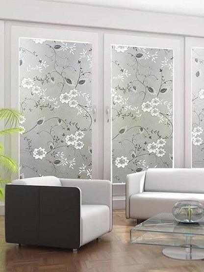 Self-Adhesive Frosted Window Film for Privacy Protection and UV Blocking, 30cmx3m, Decorative Plastic for Glass