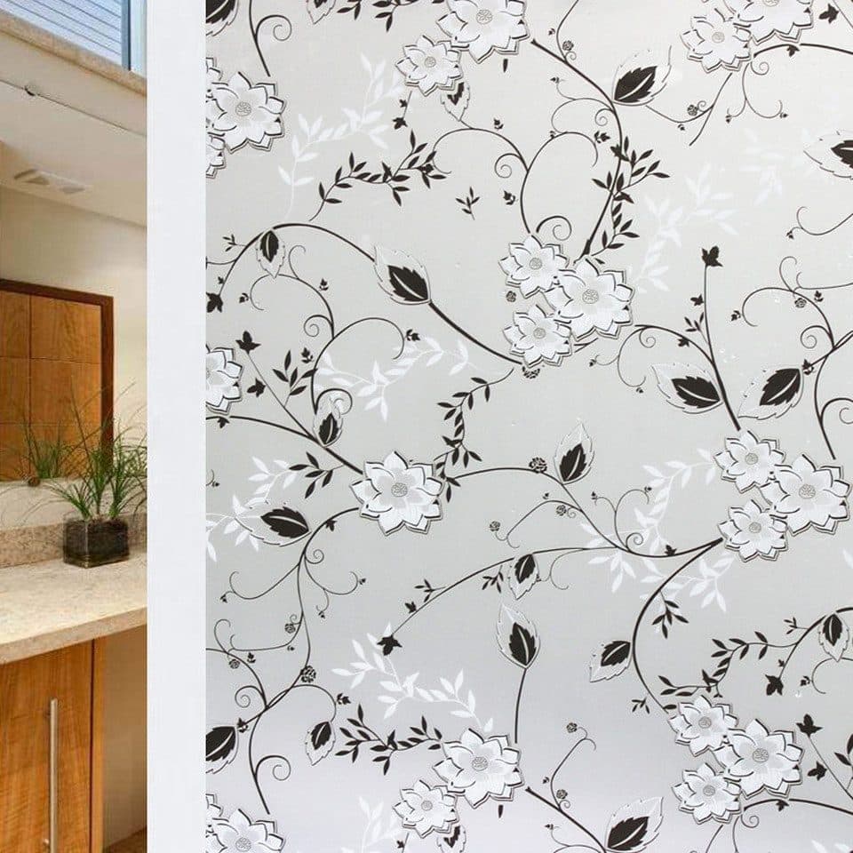 Self-Adhesive Frosted Window Film for Privacy Protection and UV Blocking, 30cmx3m, Decorative Plastic for Glass
