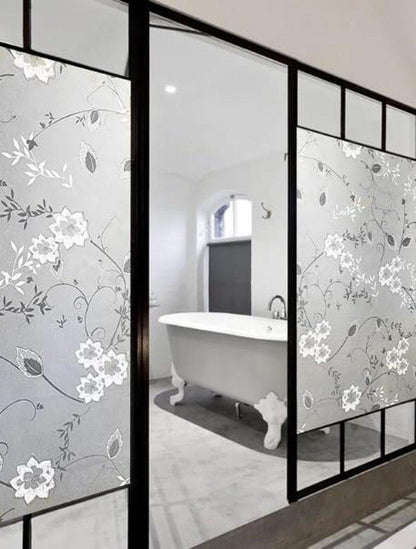 Frosted window film self-adhesive privacy protection UV protection decorative plastic for glass, 60cmx3m