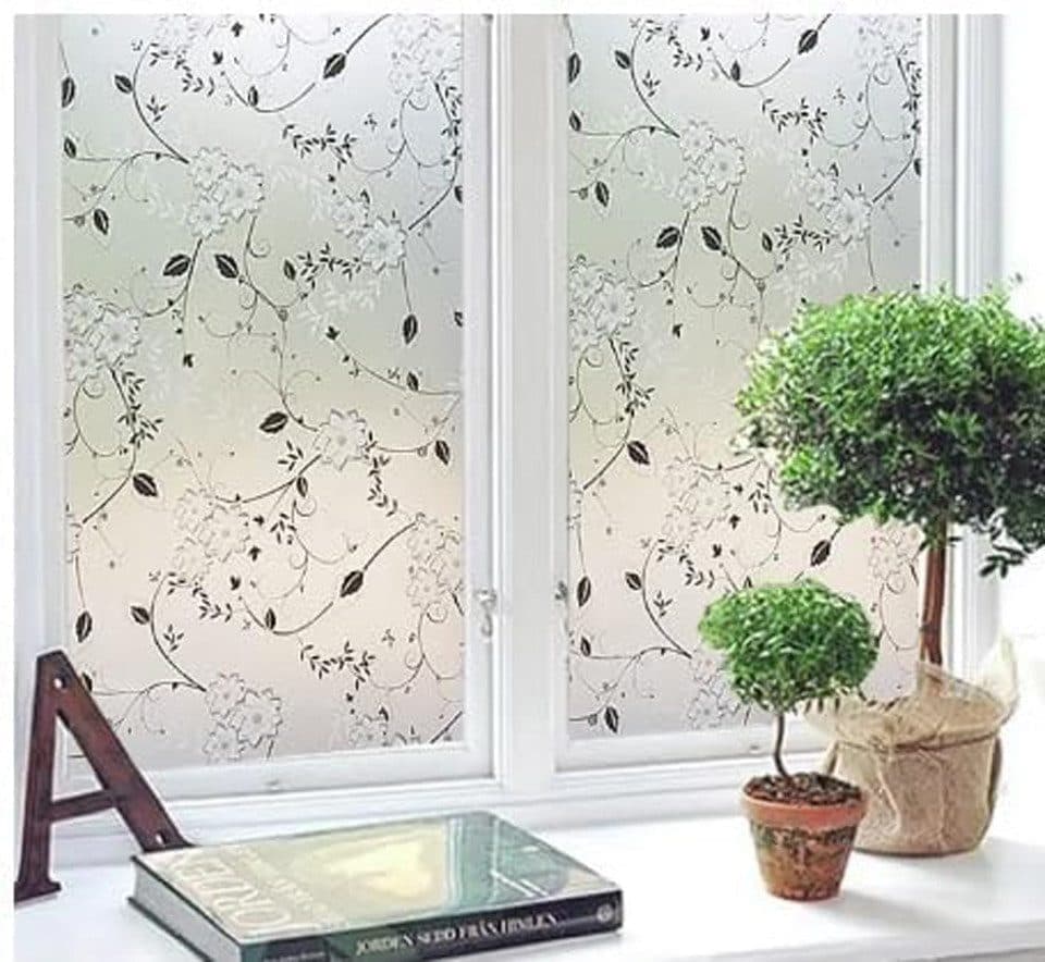 Frosted window film self-adhesive privacy protection UV protection decorative plastic for glass, 60cmx3m