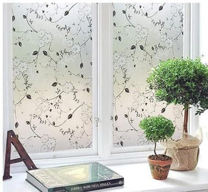 Frosted window film self-adhesive privacy protection UV protection decorative plastic for glass, 60cmx3m