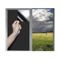 40cmx5m Self-Adhesive Window Film Mirror Reflective Black, Blocks Heat and UV Radiation for Sun Protection and Privacy