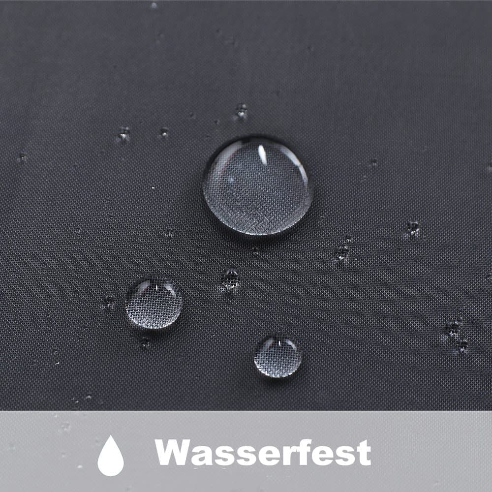 1 Pair Water Resistant Sheer Eyelet Curtains for Outdoor, 132 cm x 213 cm, Black