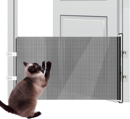 Child Safety Gate Removable for Indoors, 40/50x125 cm, Compatible with Children & Pets, Black, 50×125cm