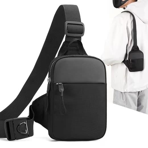 Waterproof Shoulder Bag for Cycling Sports Travel, Black, M