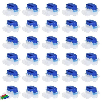 30 Pack Gel-filled Cable Connectors for Robotic Lawn Mower, Waterproof ABS with Resin for Garden Electrical Wire Repair, 30pcs