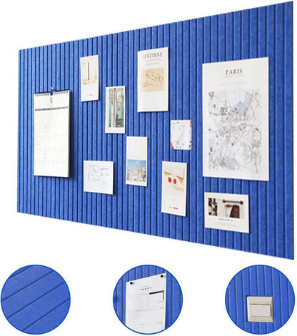 30x30cm Self-adhesive Cork Bulletin Board for Photos and Messages, Dark Blue, for Home and Office