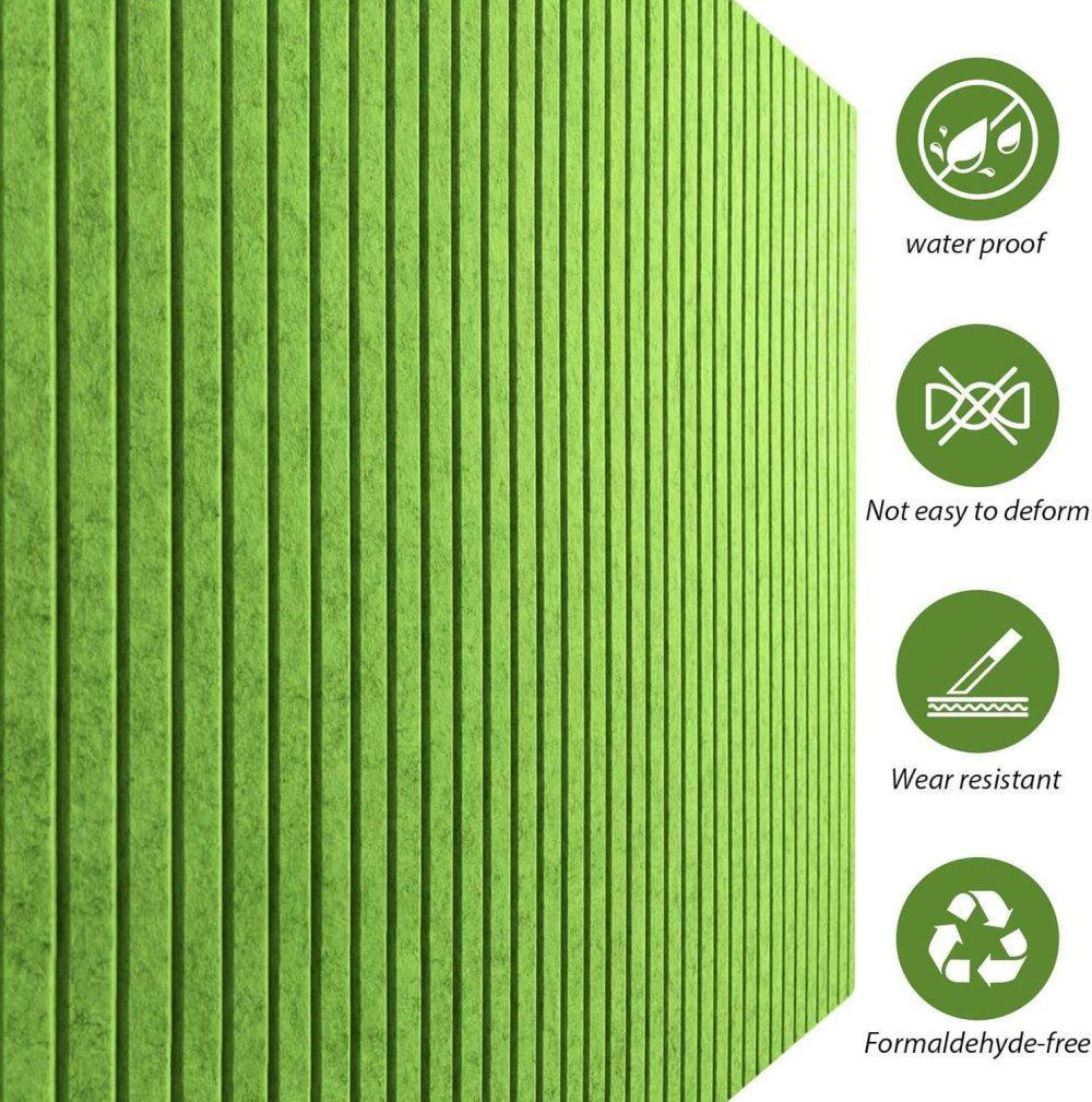 30x30cm Self-Adhesive Photo Board, Decorative Cork and Wall Panel for Photos and Messages, Green, for Home and Office