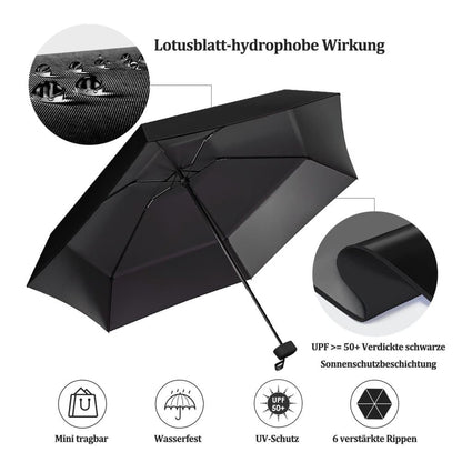 UV-Protective Folding Umbrella Wind-Resistant Lightweight Waterproof for Travel Beach and Everyday Use, Pink