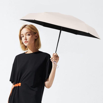 UV-Protective Folding Umbrella Wind-Resistant Lightweight Waterproof for Travel Beach and Everyday Use, Pink