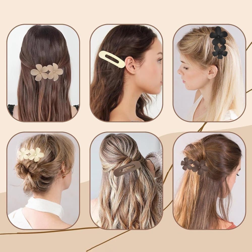 6-Pack Large Hair Clips, 11 cm, Anti-Slip Strong Grip for Daily Use