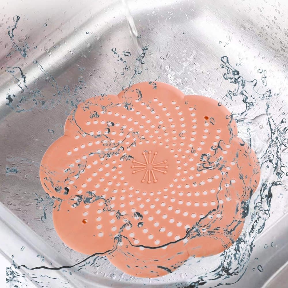 5-Pack Silicone Hair Trap Filter for Drain & Sink, Collects Debris and Food Residue, Compatible with Bathtub and Shower