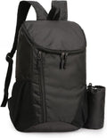 20L Lightweight Hiking Backpack Waterproof Durable Outdoor Backpack, Black