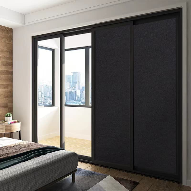 Blackout Window Film Self-Adhesive Privacy UV Protection Static Cling No Glue, 60x500cm