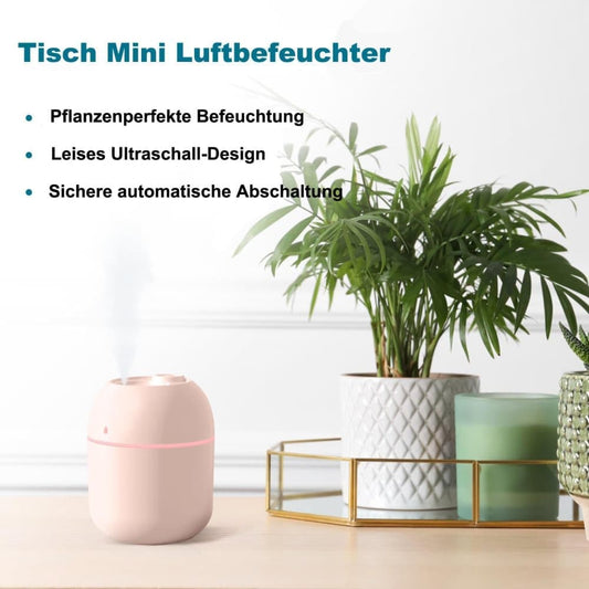 Portable Mini Humidifier 0.22L with USB, Automatic Shutoff, 2 Spray Modes for Bedroom Office and Car, White