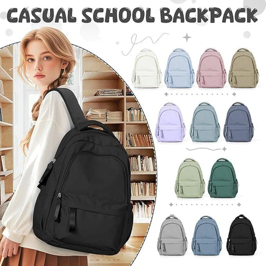 14-inch Waterproof Lightweight Laptop Backpack for School and University, Black