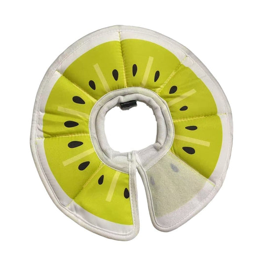 Adjustable Protective Collar for Cats and Dogs with Velcro, M, Green