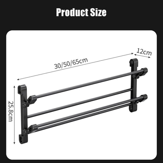 Wall-Mounted Folding Shoe Rack, 50x25.8x12cm, Space-Saving No-Drill Storage Organizer