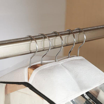 3-pack Transparent Dustproof Garment Storage Bag with Zipper for Wardrobe, PEVA Material, 60 x 25 x 153cm