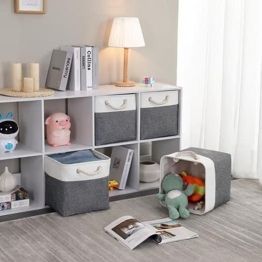 33 Pack Storage Basket Cube for Clothes and Toys, 33x33x33 cm, Perfect for Home Use