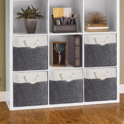 33x33x33 cm Storage Basket Cube with Lid for Clothes and Toys, Home Organization Storage Box, SZ6