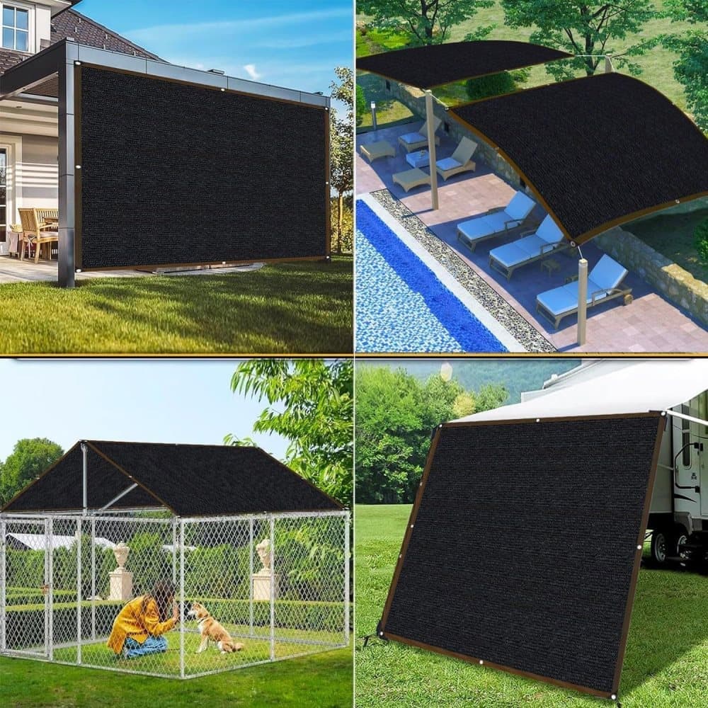 HDPE Sun Protection Net UV Heat Insulating Fabric for Garden Greenhouse and Patio, 3×5 m