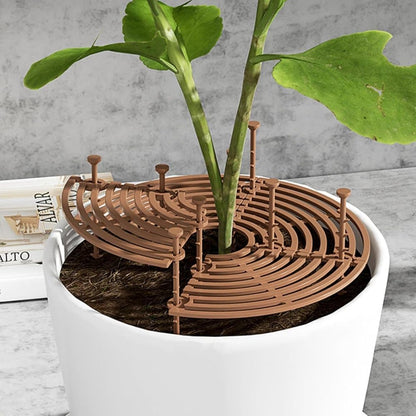 2-Pack Waterproof Cuttable Pot Covers for Indoor and Outdoor Gardens, Prevents Pets from Digging, Black, L