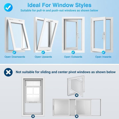 Window Seal for Portable AC, 500 x 38cm, Sealing Cloth with Zipper and Tape, Compatible with All Mobile Air Conditioners