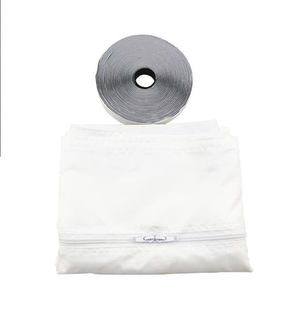 Window Seal for Portable AC, 500 x 38cm, Sealing Cloth with Zipper and Tape, Compatible with All Mobile Air Conditioners