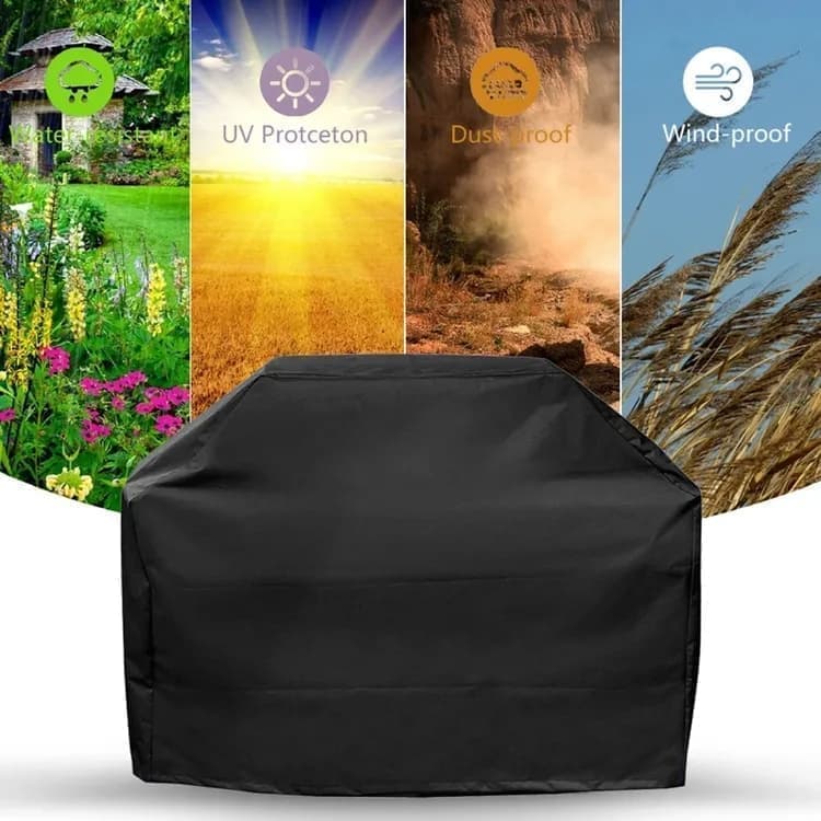 Waterproof BBQ Cover Oxford UV Protection, 145 x 61 x 117cm, for Garden Barbecue